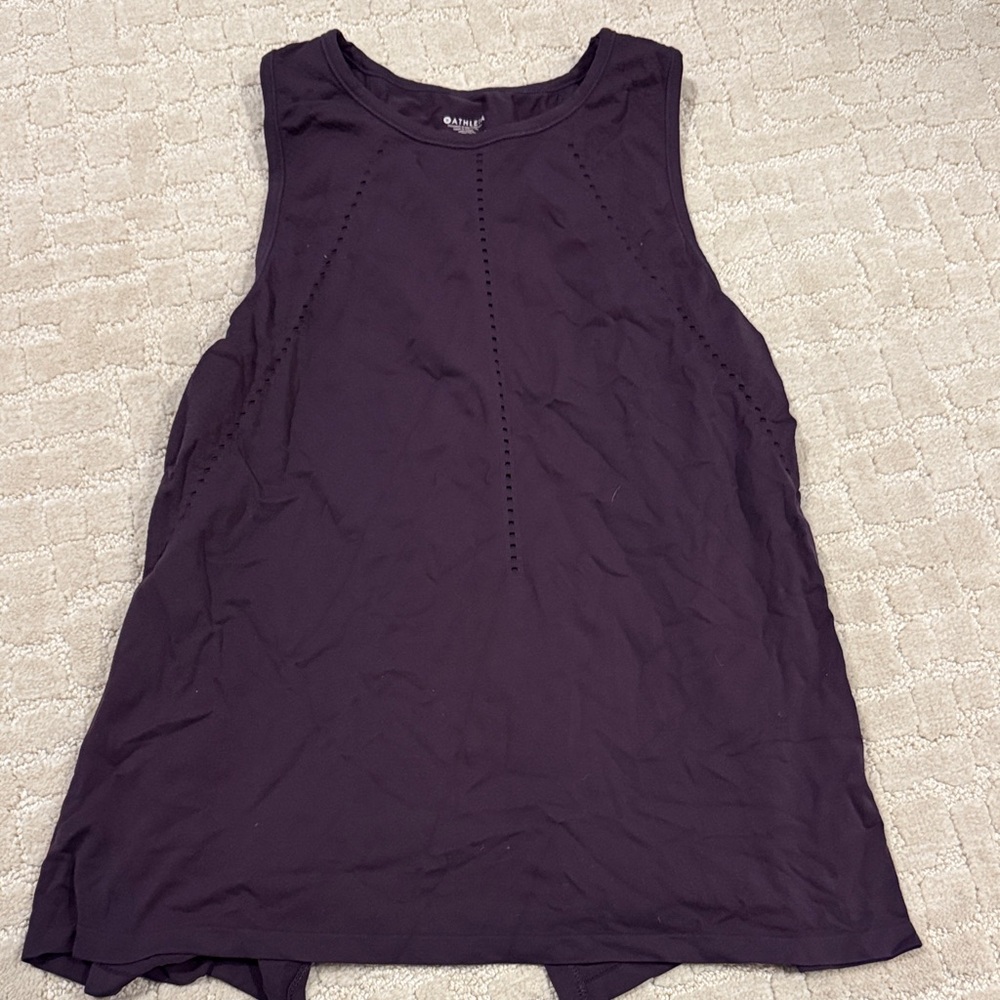 Athleta Foothills dark purple tank top